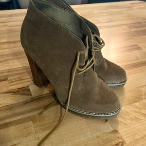 Aldo suede chunky heels